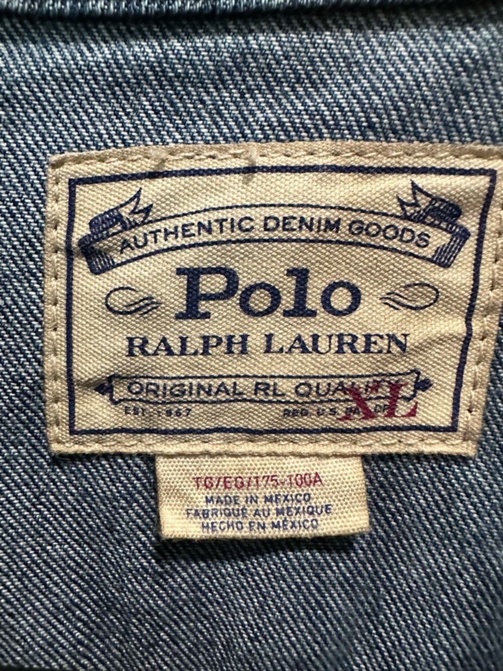Polo Ralph Lauren Women’s Trucker Denim Jacket Sz XL GUC - Picture 2 of 11